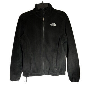 THE North Face fleece zip up jacket, black, in good condition